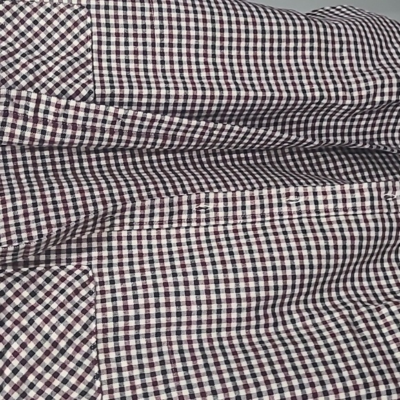 Abercrombie and fitch womens oversized burgundy check shirt flannel top - Picture 6 of 9